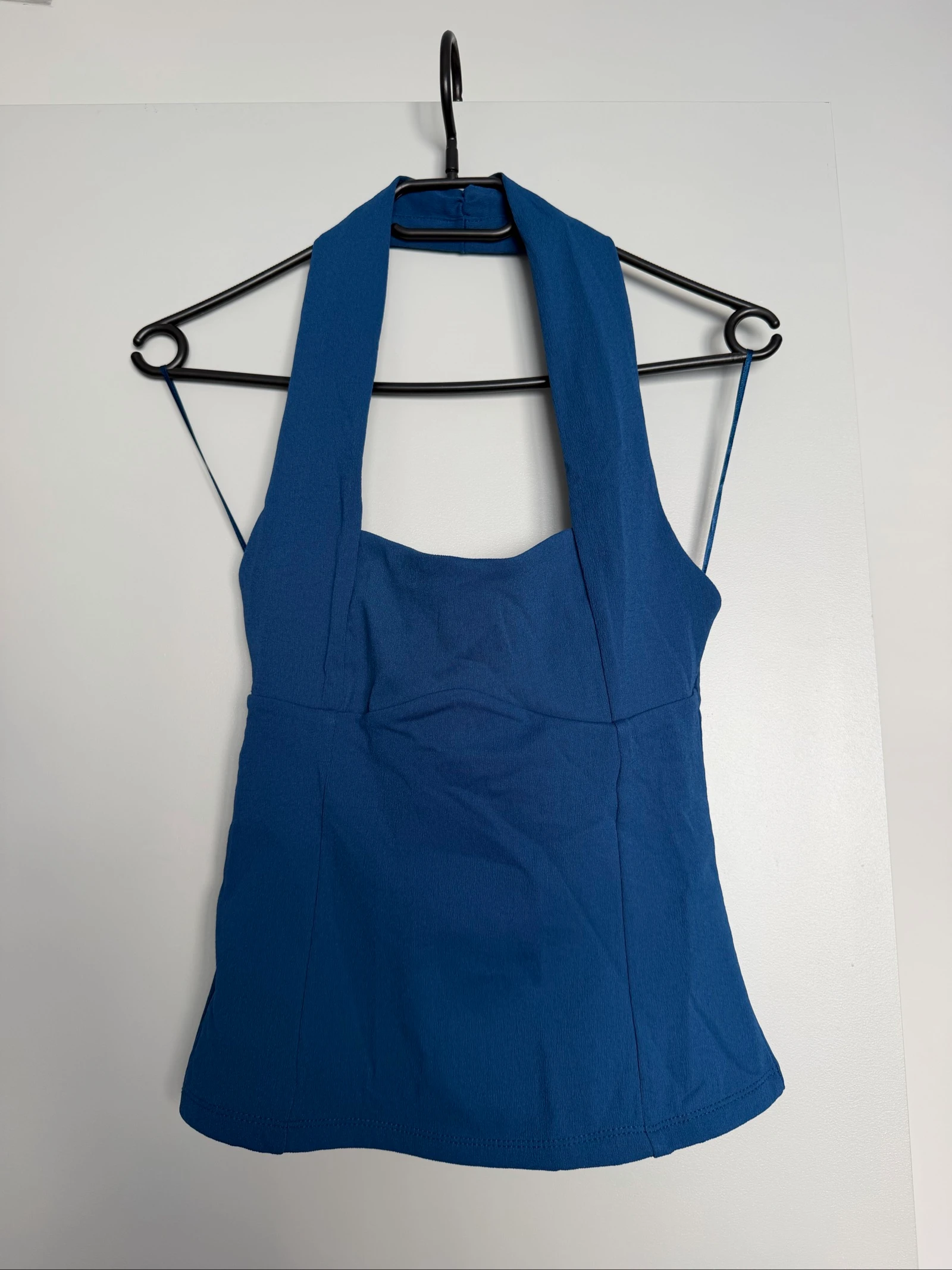 Haut Zara bleu pétrole dos nu – Neuf avec étiquette – Taille M